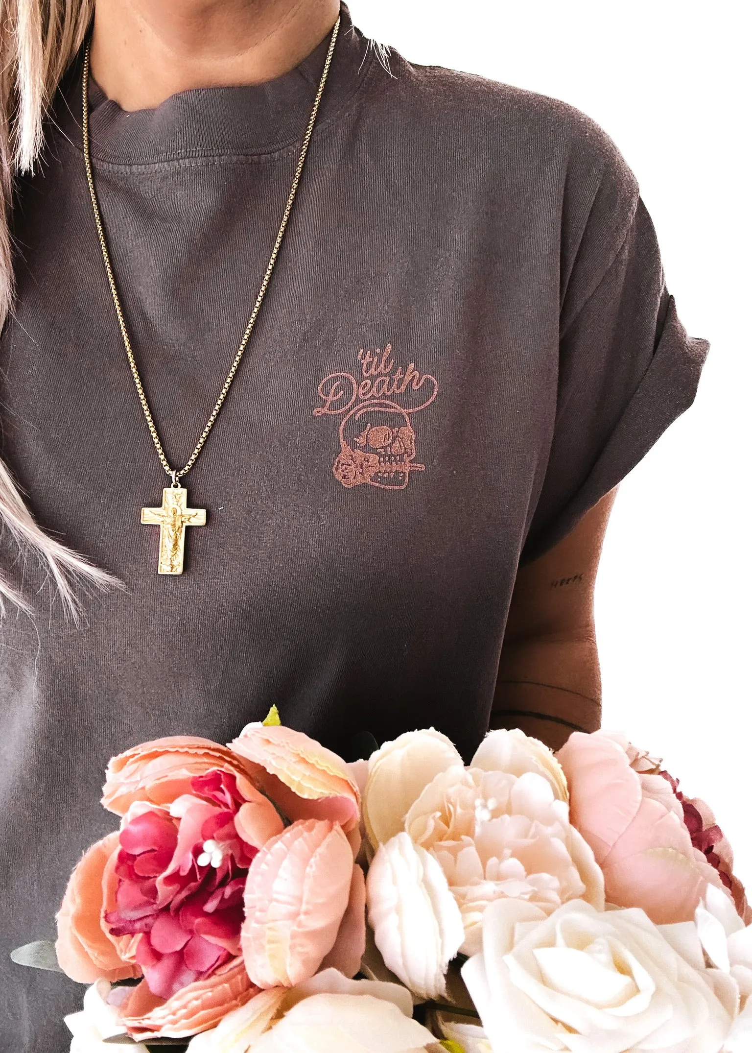 'TIL DEATH MY LOVE SIDE SLIT TEE