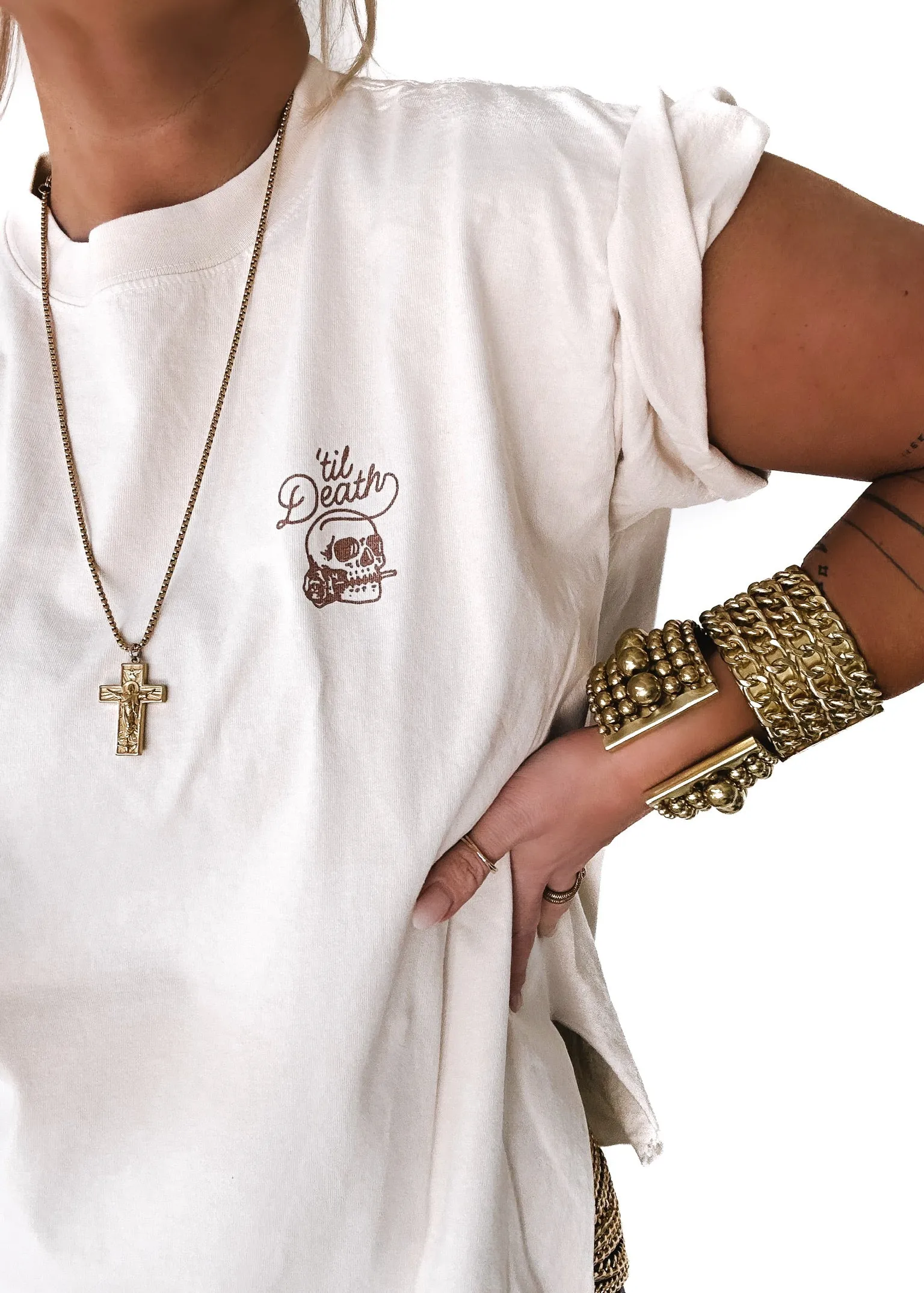'TIL DEATH MY LOVE SIDE SLIT TEE
