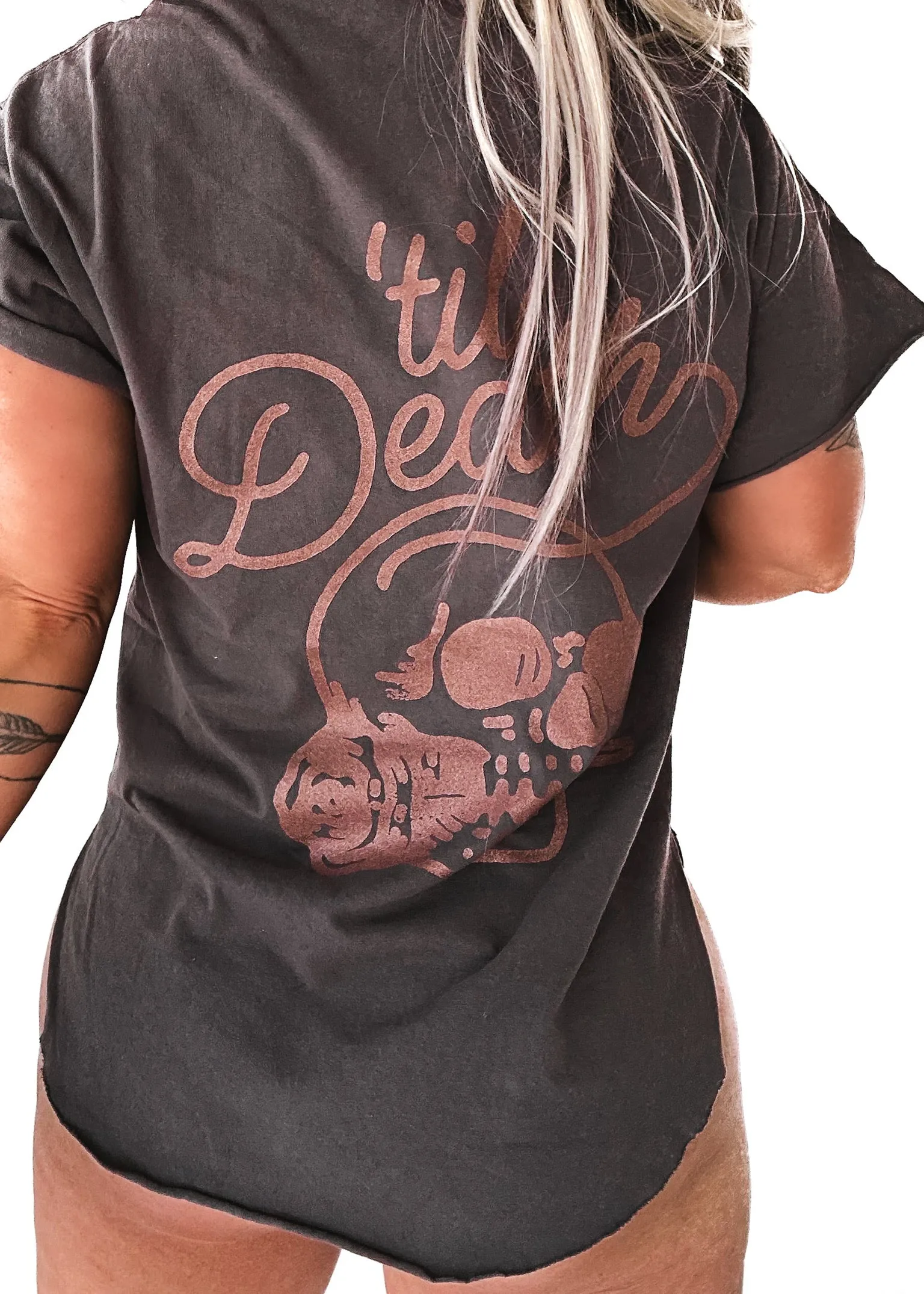 'TIL DEATH MY LOVE SIDE SLIT TEE