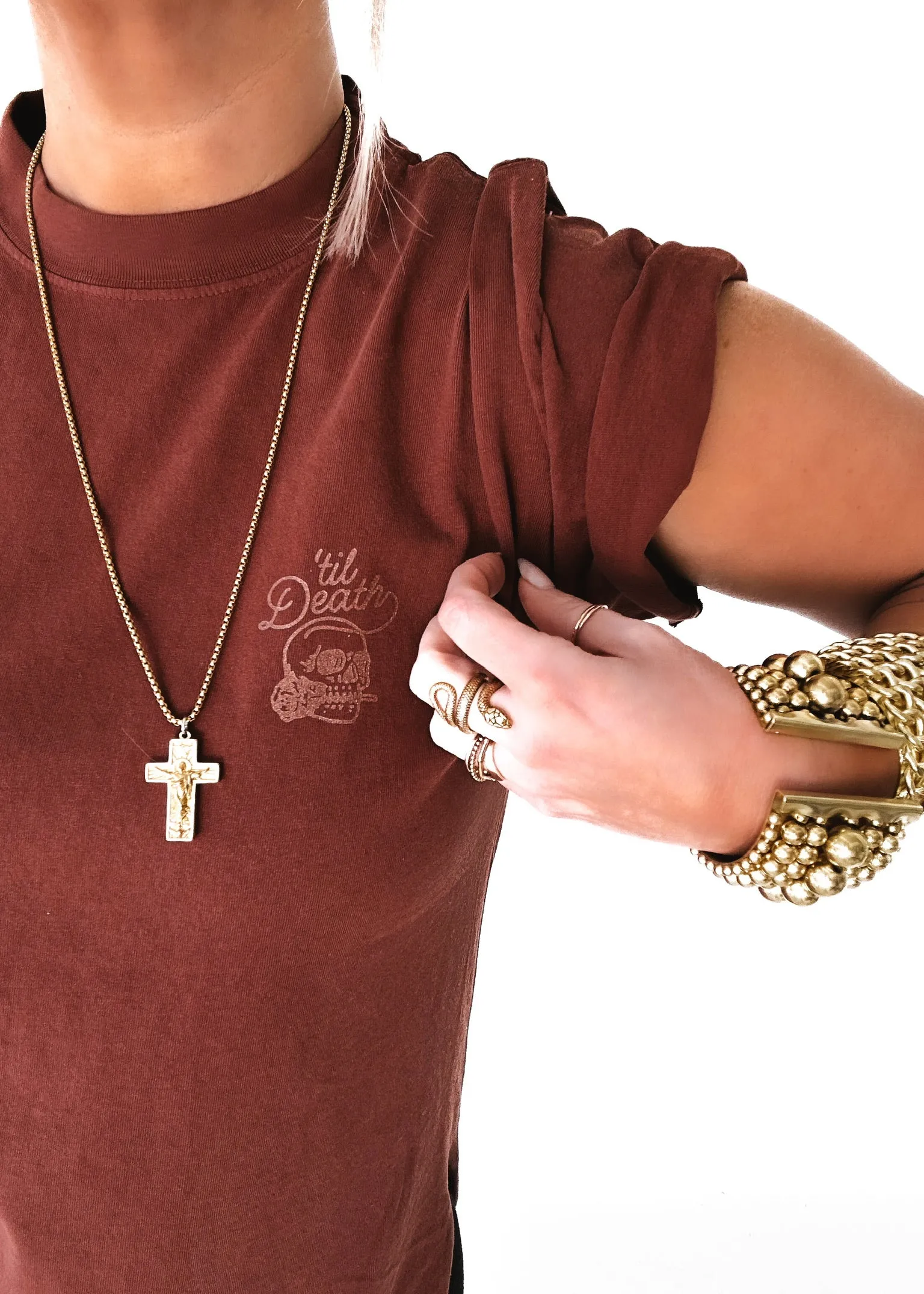 'TIL DEATH MY LOVE SIDE SLIT TEE