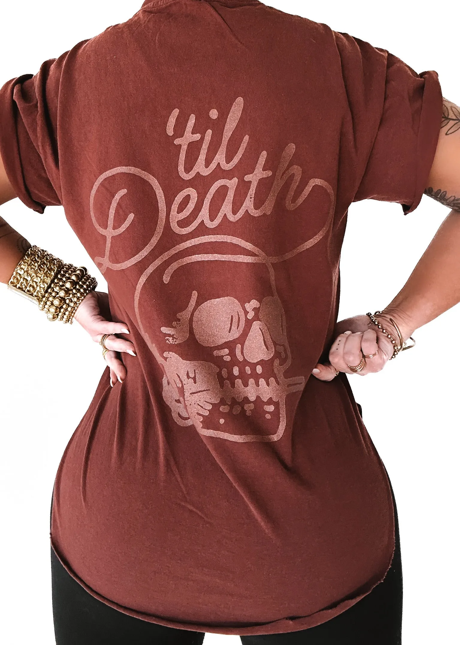 'TIL DEATH MY LOVE SIDE SLIT TEE
