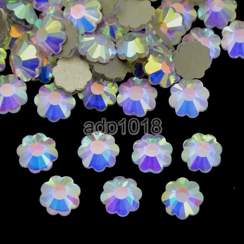 Top Czech AB Crystal Multi-Shape Rhinestone Flatbacks Nail Art Decoration