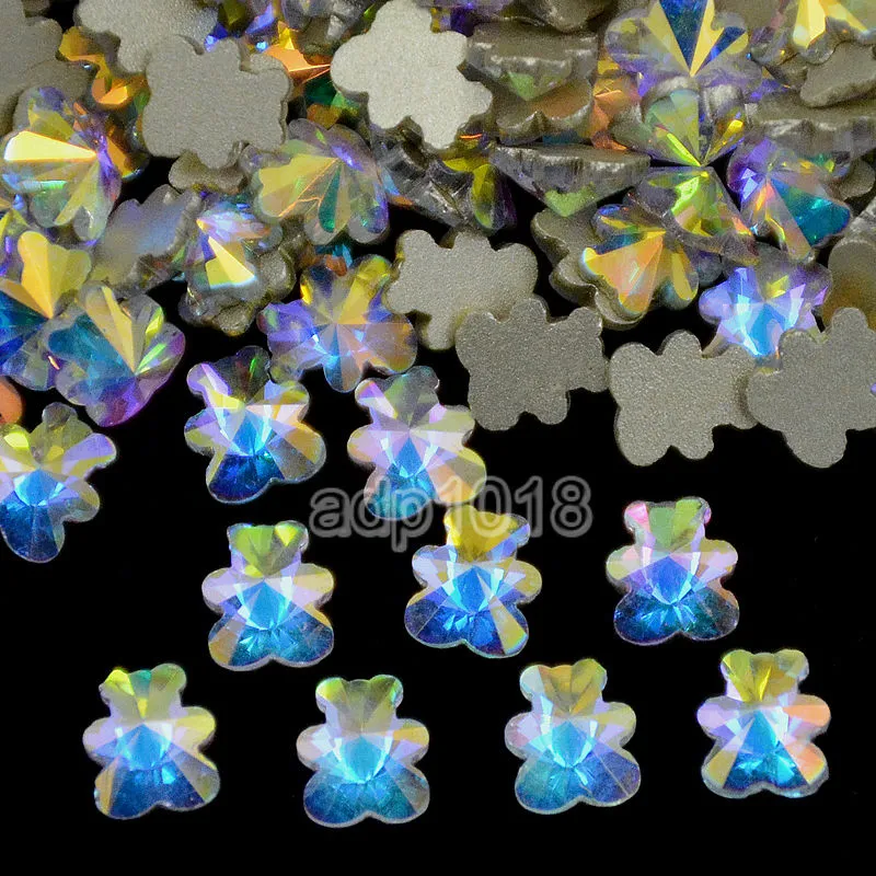 Top Czech AB Crystal Multi-Shape Rhinestone Flatbacks Nail Art Decoration