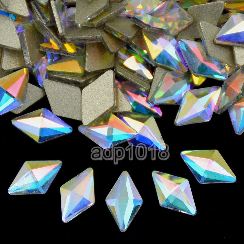 Top Czech AB Crystal Multi-Shape Rhinestone Flatbacks Nail Art Decoration