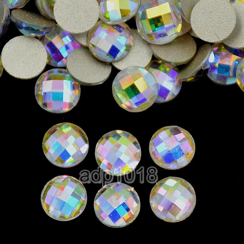Top Czech AB Crystal Multi-Shape Rhinestone Flatbacks Nail Art Decoration