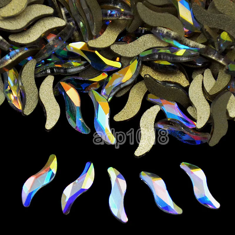 Top Czech AB Crystal Multi-Shape Rhinestone Flatbacks Nail Art Decoration