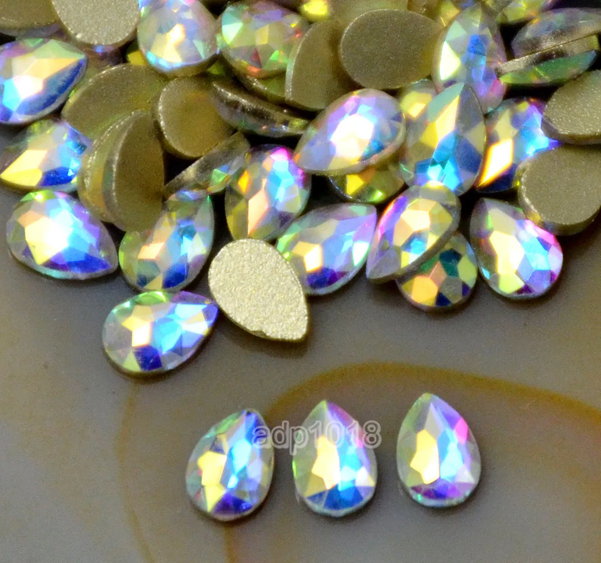 Top Czech AB Crystal Multi-Shape Rhinestone Flatbacks Nail Art Decoration
