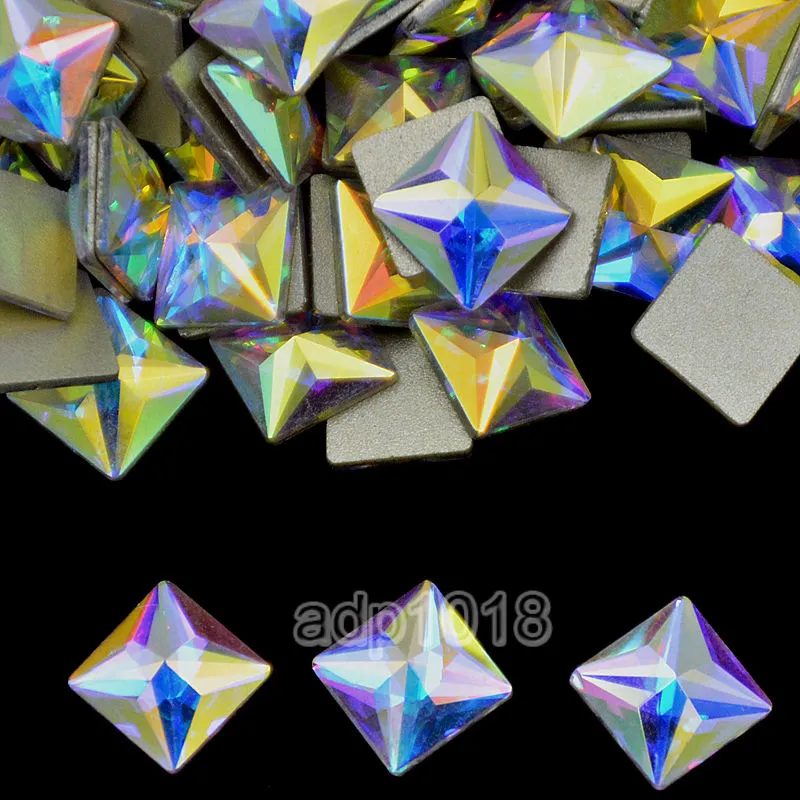 Top Czech AB Crystal Multi-Shape Rhinestone Flatbacks Nail Art Decoration