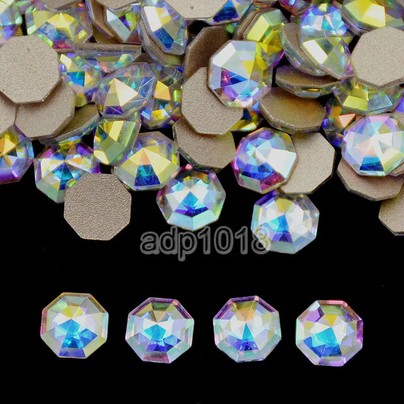 Top Czech AB Crystal Multi-Shape Rhinestone Flatbacks Nail Art Decoration