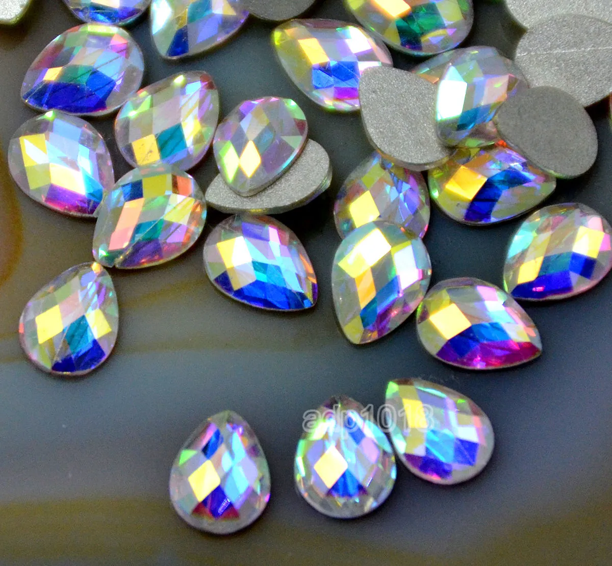 Top Czech AB Crystal Multi-Shape Rhinestone Flatbacks Nail Art Decoration