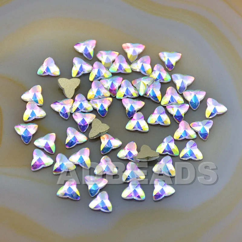 Top Czech AB Crystal Multi-Shape Rhinestone Flatbacks Nail Art Decoration