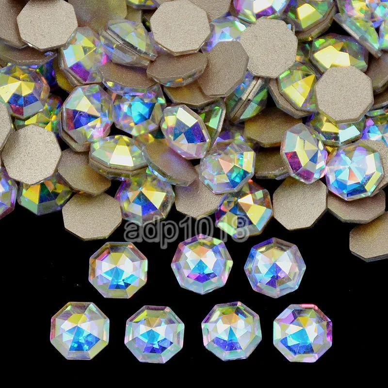 Top Czech AB Crystal Multi-Shape Rhinestone Flatbacks Nail Art Decoration