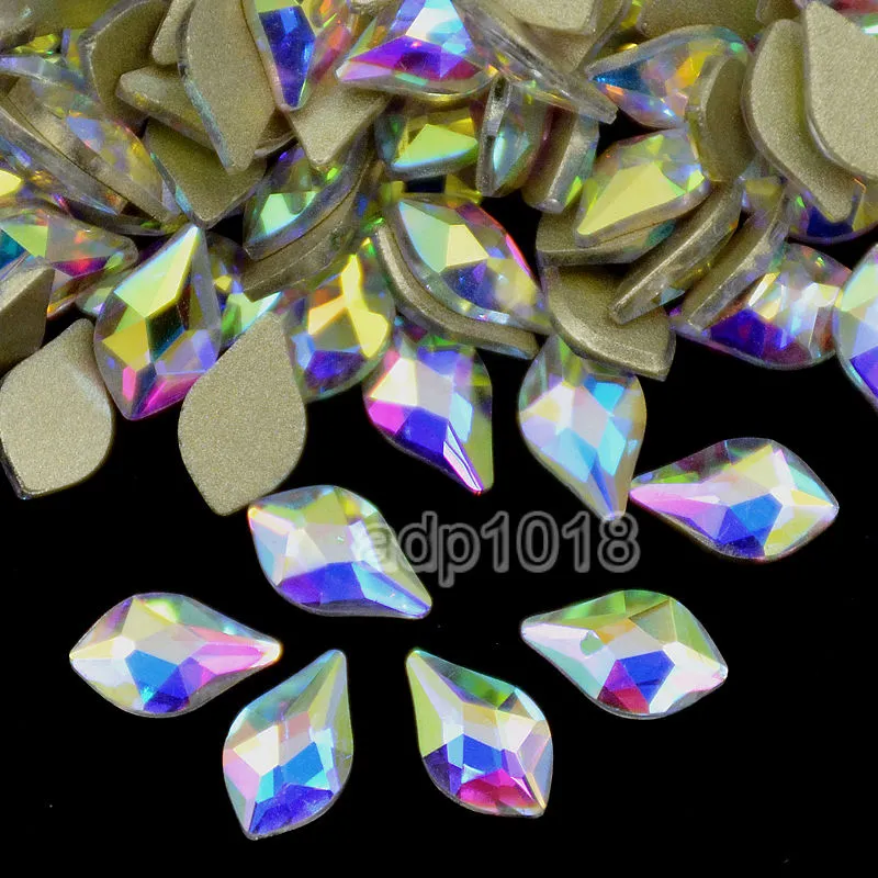 Top Czech AB Crystal Multi-Shape Rhinestone Flatbacks Nail Art Decoration