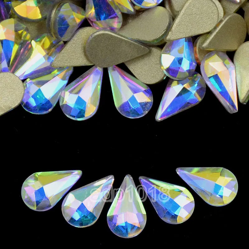 Top Czech AB Crystal Multi-Shape Rhinestone Flatbacks Nail Art Decoration