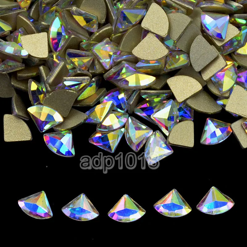 Top Czech AB Crystal Multi-Shape Rhinestone Flatbacks Nail Art Decoration