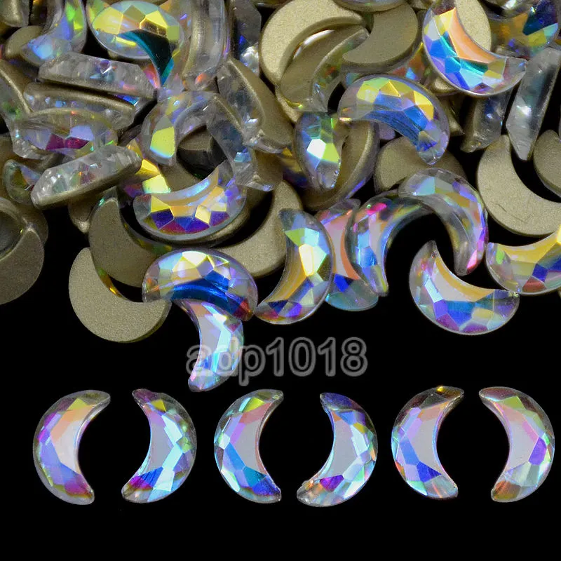 Top Czech AB Crystal Multi-Shape Rhinestone Flatbacks Nail Art Decoration