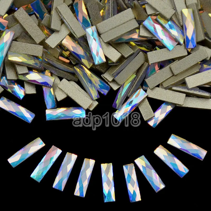 Top Czech AB Crystal Multi-Shape Rhinestone Flatbacks Nail Art Decoration