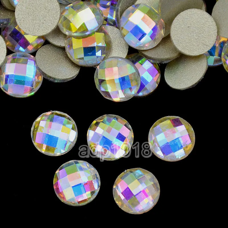 Top Czech AB Crystal Multi-Shape Rhinestone Flatbacks Nail Art Decoration