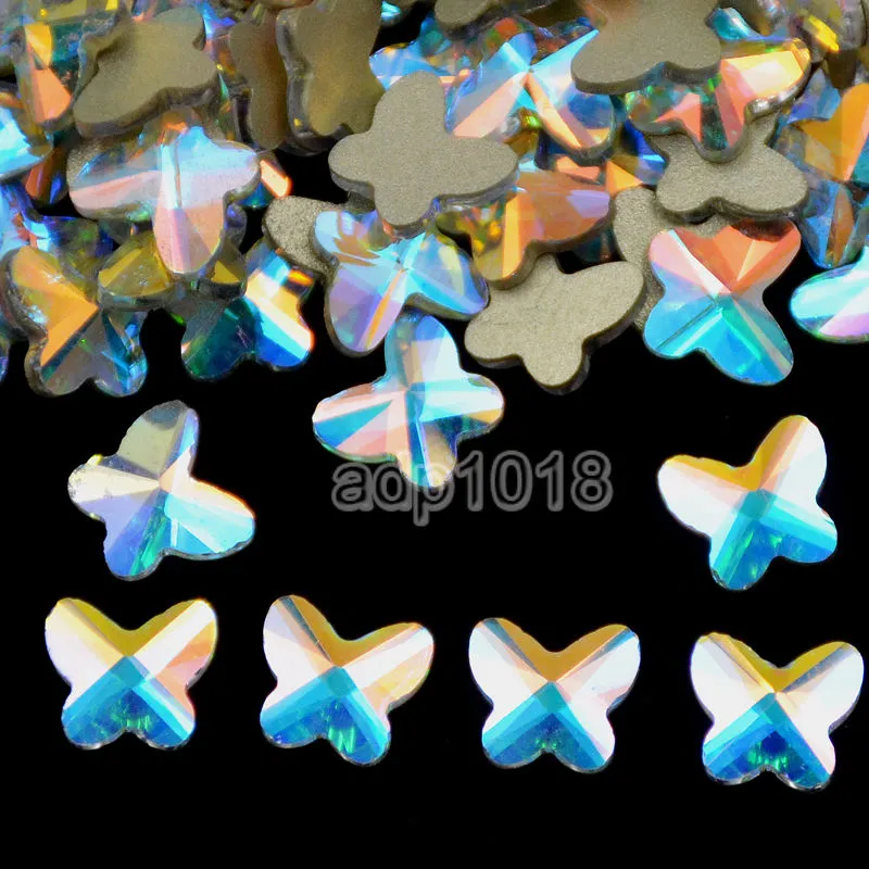 Top Czech AB Crystal Multi-Shape Rhinestone Flatbacks Nail Art Decoration
