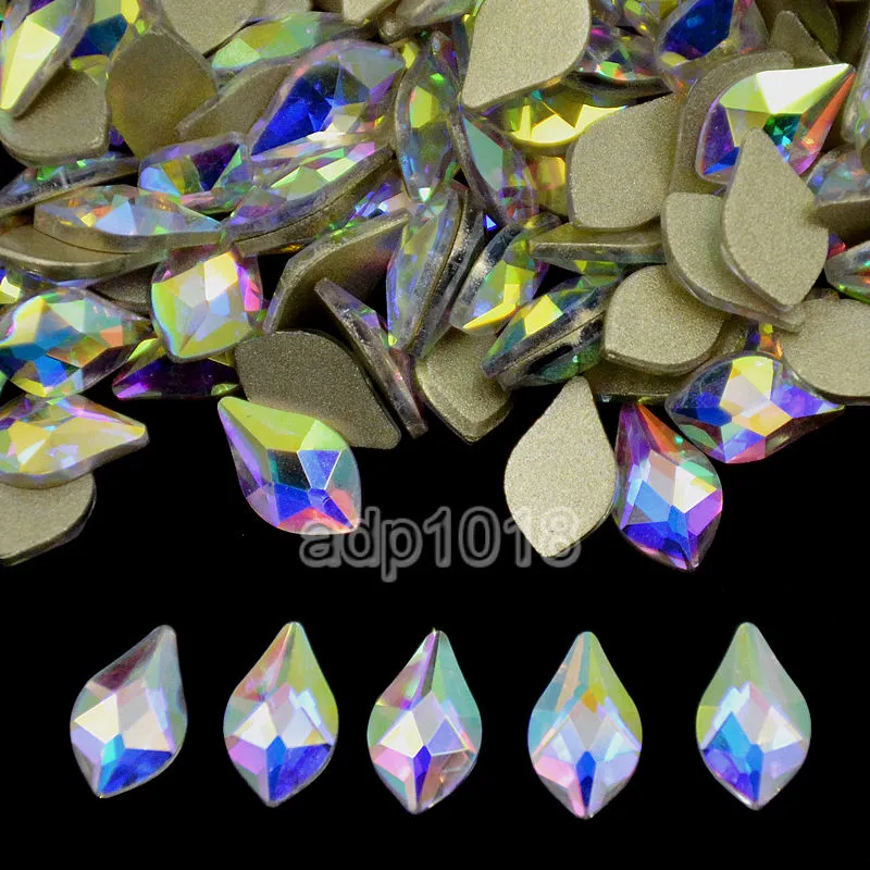 Top Czech AB Crystal Multi-Shape Rhinestone Flatbacks Nail Art Decoration