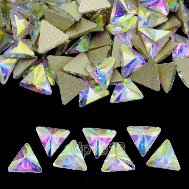 Top Czech AB Crystal Multi-Shape Rhinestone Flatbacks Nail Art Decoration