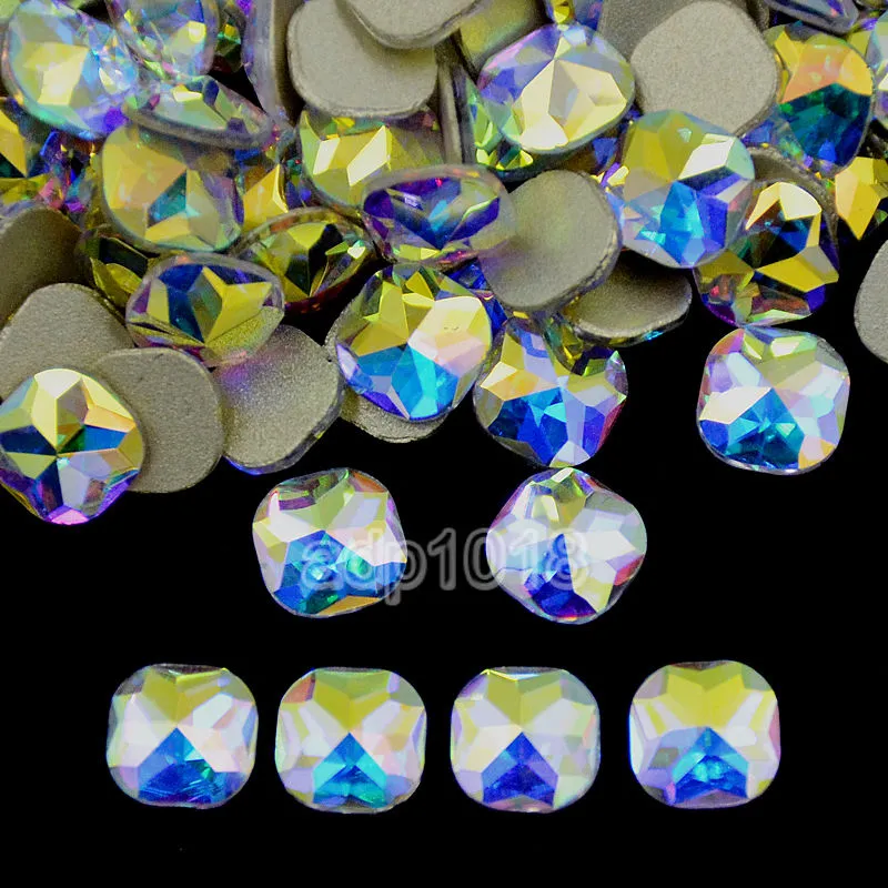 Top Czech AB Crystal Multi-Shape Rhinestone Flatbacks Nail Art Decoration