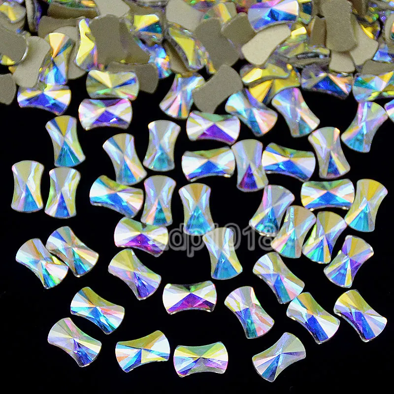 Top Czech AB Crystal Multi-Shape Rhinestone Flatbacks Nail Art Decoration