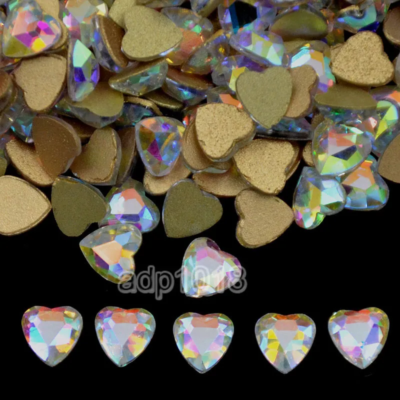 Top Czech AB Crystal Multi-Shape Rhinestone Flatbacks Nail Art Decoration
