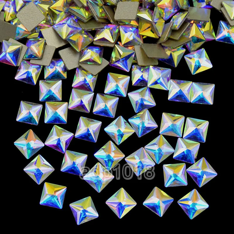 Top Czech AB Crystal Multi-Shape Rhinestone Flatbacks Nail Art Decoration