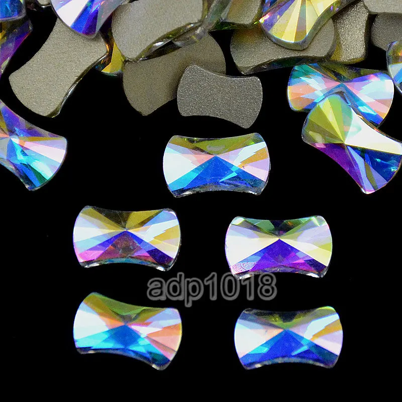 Top Czech AB Crystal Multi-Shape Rhinestone Flatbacks Nail Art Decoration