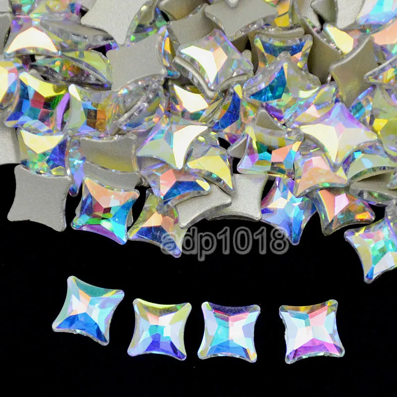 Top Czech AB Crystal Multi-Shape Rhinestone Flatbacks Nail Art Decoration