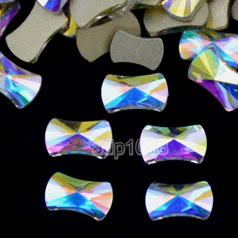 Top Czech AB Crystal Multi-Shape Rhinestone Flatbacks Nail Art Decoration