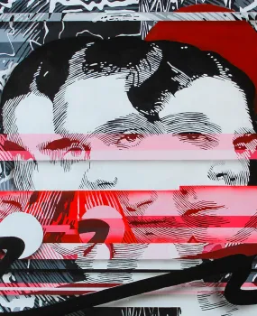 Trillizos Original Spray Paint Painting by AL Grime