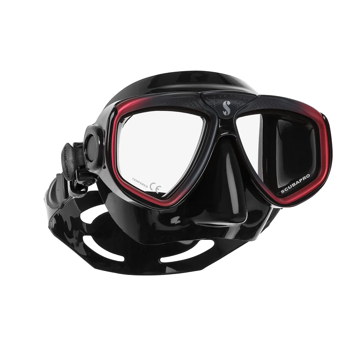 Used ScubaPro Zoom Evo Dive Mask Color: BLK/Red
