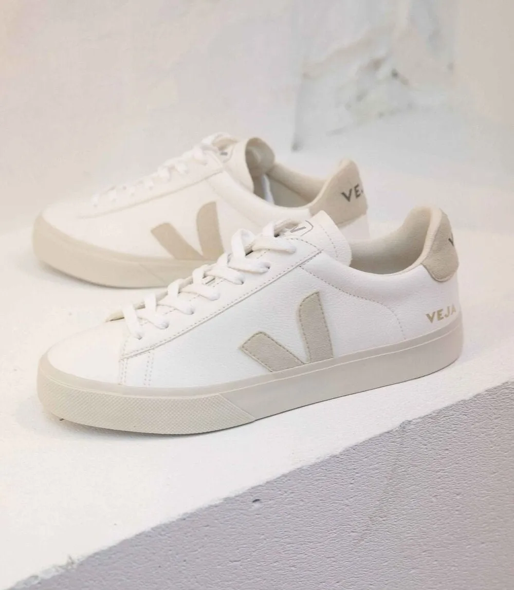 VEJA Campo Leather Sneakers - Extra White/Natural Suede