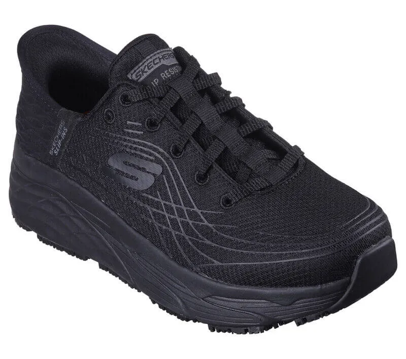 Womens Slip-ins Max Cushioning Elite Slip Resistant Shoe Black
